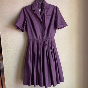 Vintage Purple Texas Shirtwaist Dress